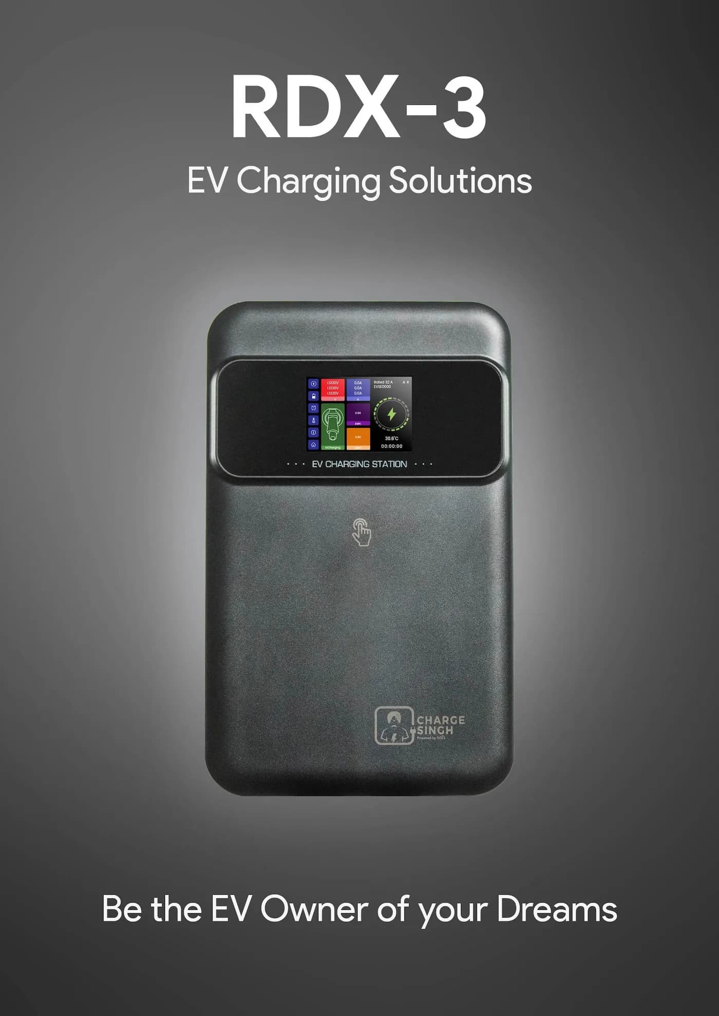 RDX-3 Home EV Charger product information, page 1